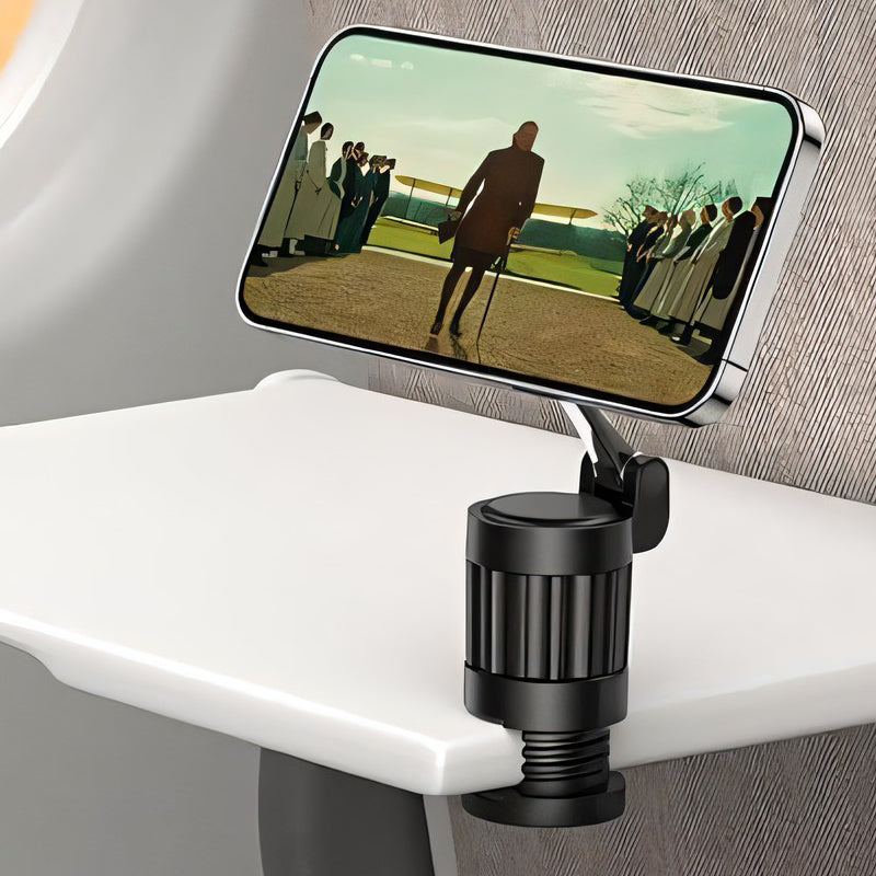 Magnetic foldable phone holder