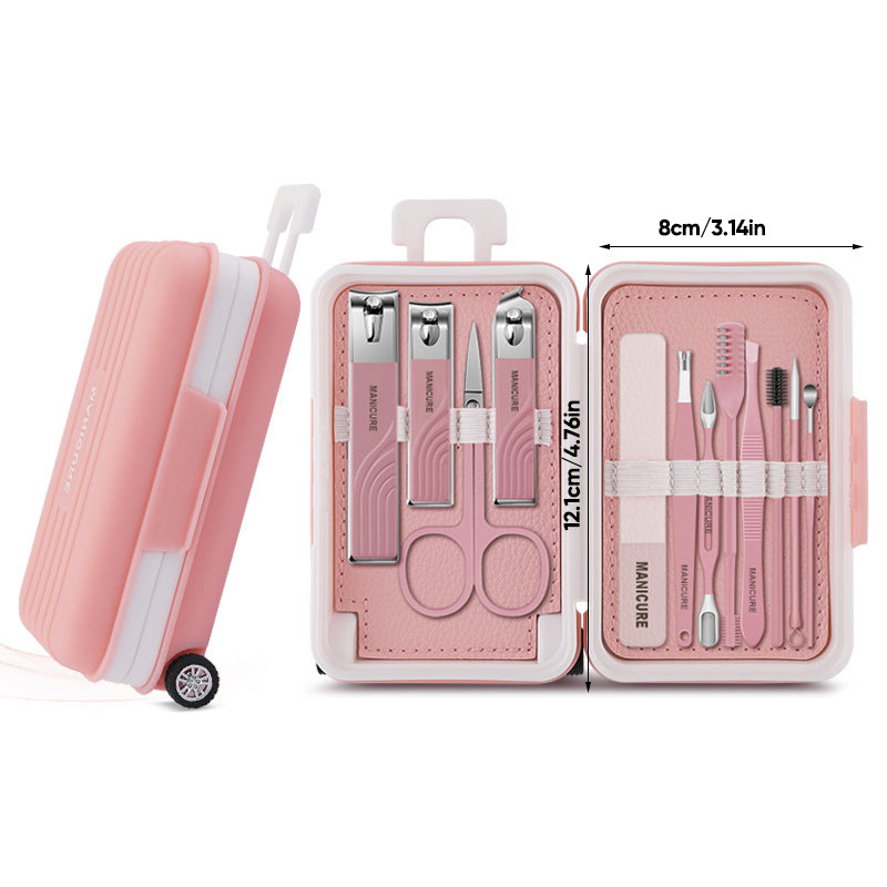 12 pcs Nail Care Kit with Mini Travel Case