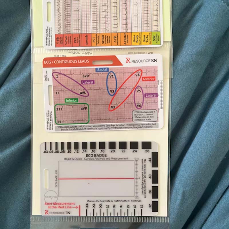 ECG/EKG Rhythm Pocket Card