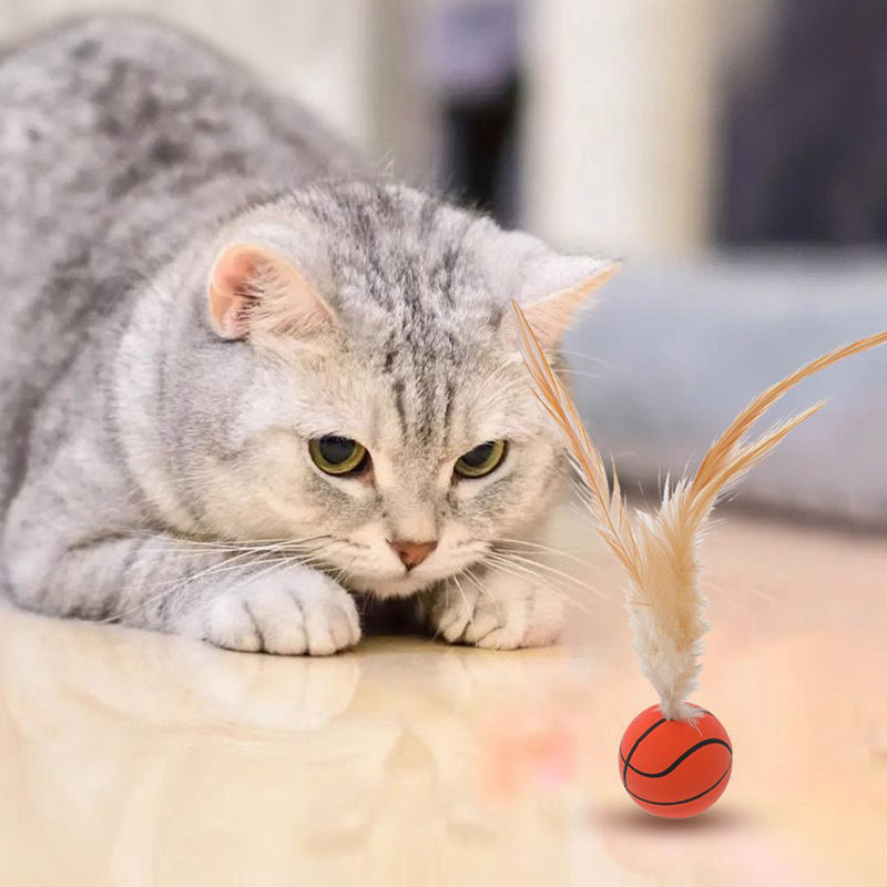 Interactive Feather Ball Toy Set for Cats (3 PCS)