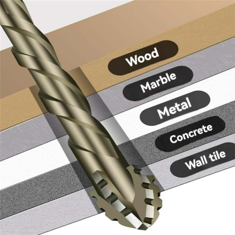 Four Blade Serrated Eccentric Drill