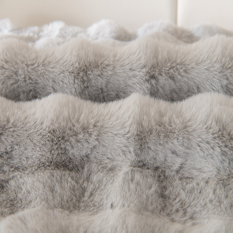 Rabbit Fur Plush Sofa Cushion