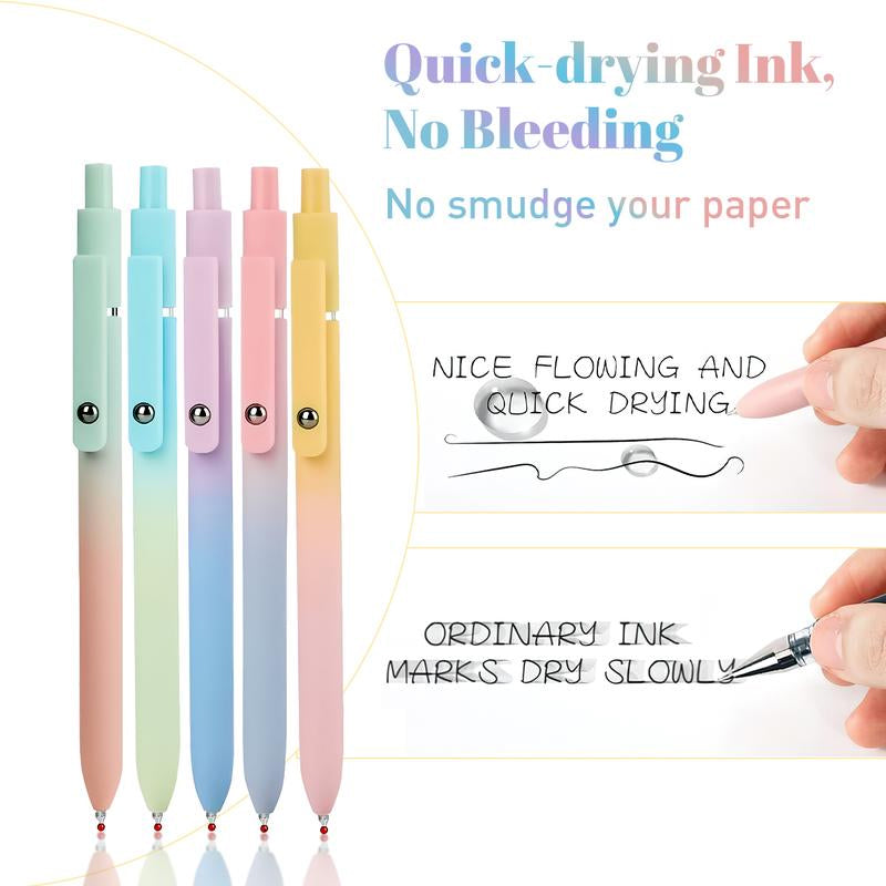 Color Push-Up Quick Dry Neutral Pen (5 PCS)