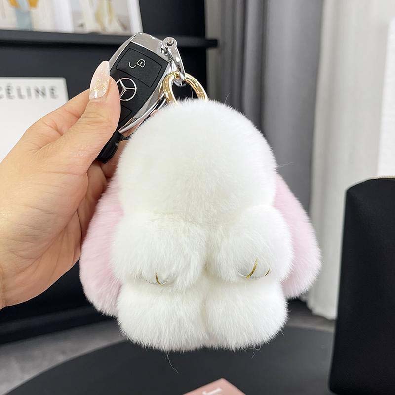 Handmade Soft Bunny PomPom Charms