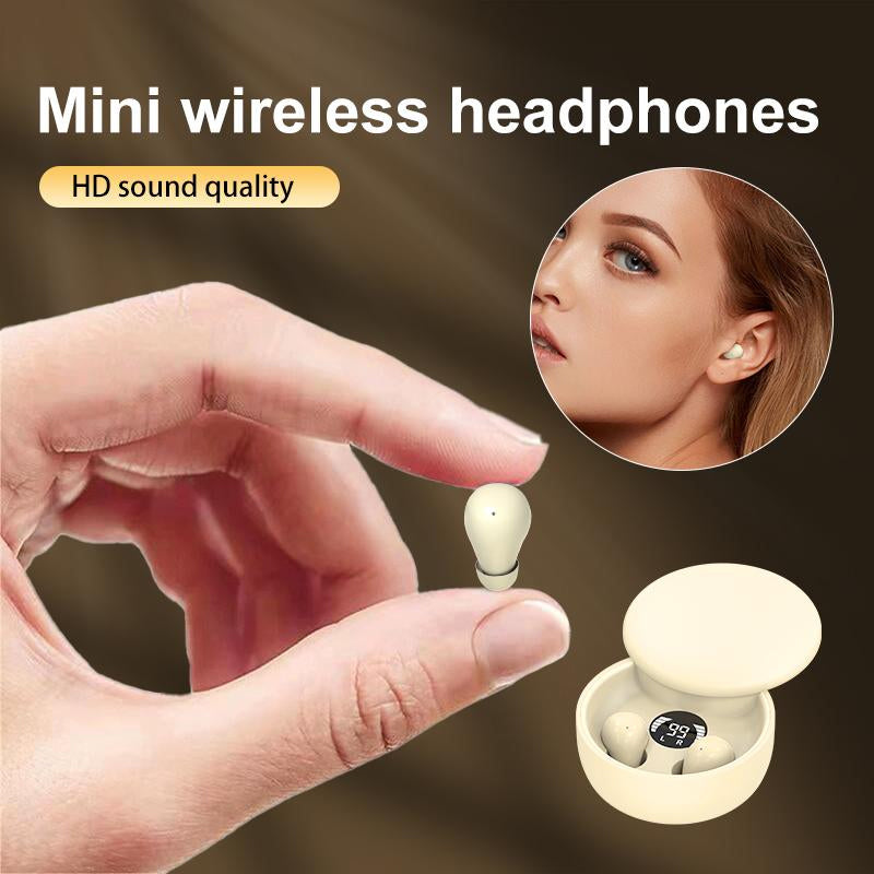 Mini Headphones Bluetooth 5.4 True Wireless In-Ear Earphones