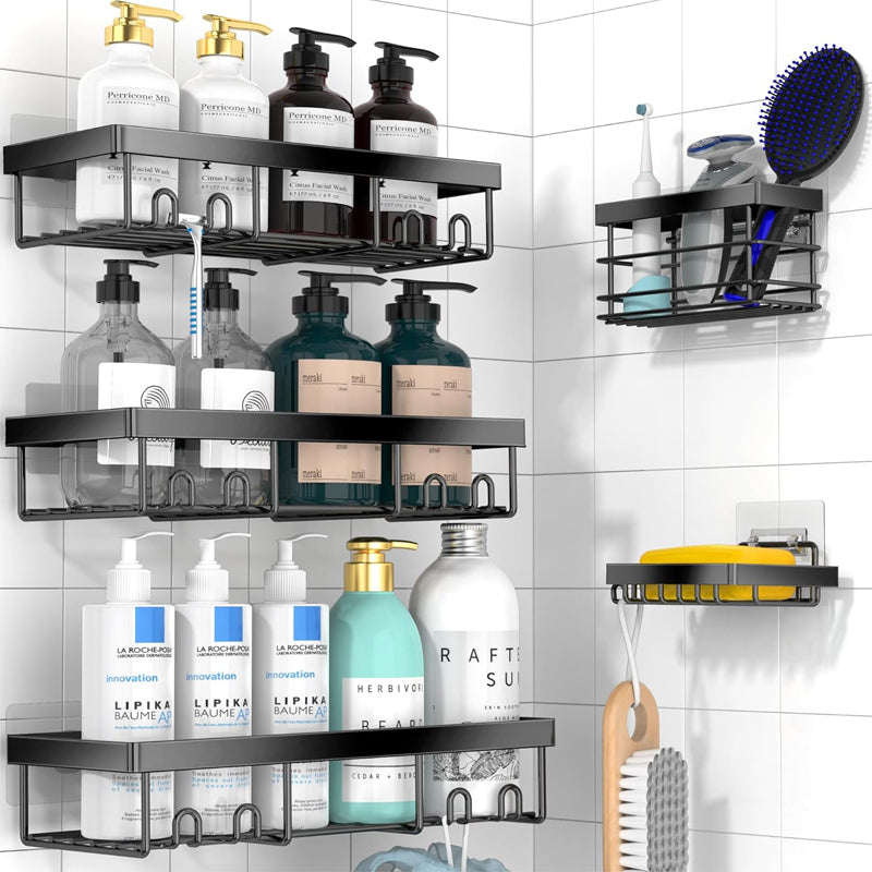 Adhesive Shower Caddy Organizer Shelves Rack