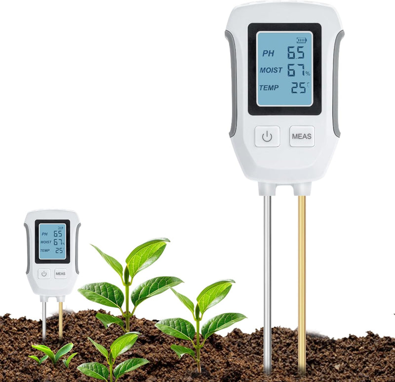 4-in-1 Digital Soil Moisture & PH Meter