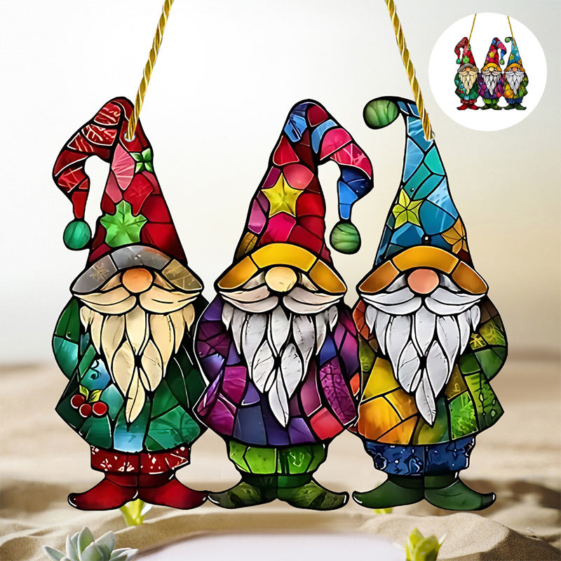 Gnomes Christmas Hanging Ornament