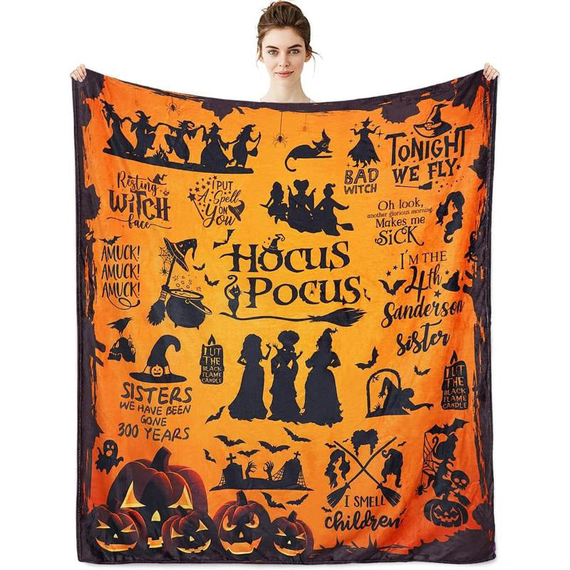 Halloween Witch Throw Blanket