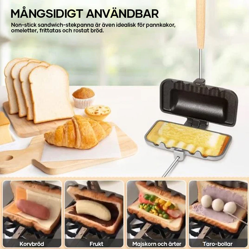 Dubbelsidig sandwich grillpanna