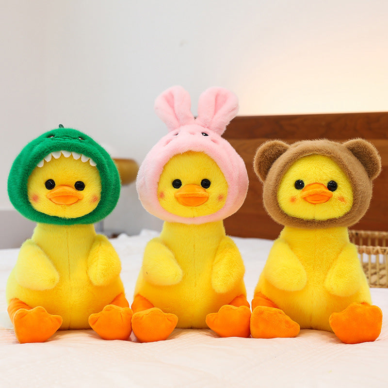 Cartoon Yellow Duck Stuffed Animal