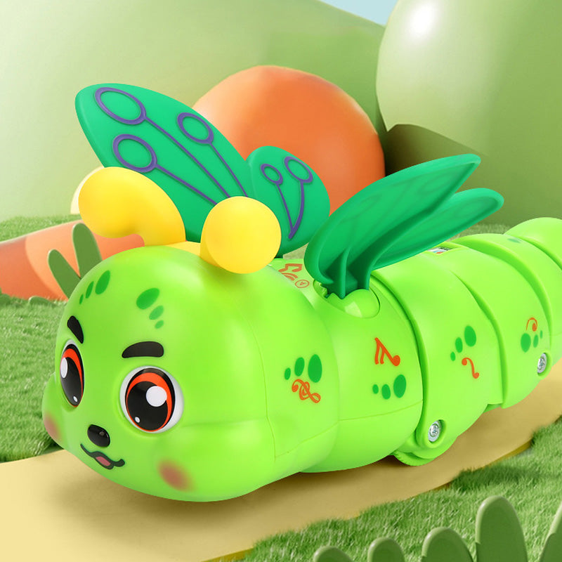 Children's Electric Caterpillar Musical Toys with Wings