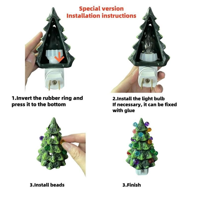 Ceramic Christmas Tree Night Light