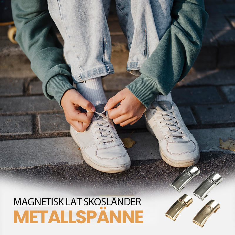 Magnetisk lazy skolisser metallspenne