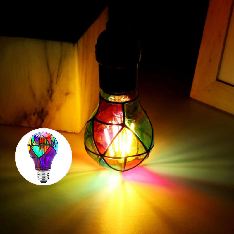 Stained Glass LED Light Bulbs