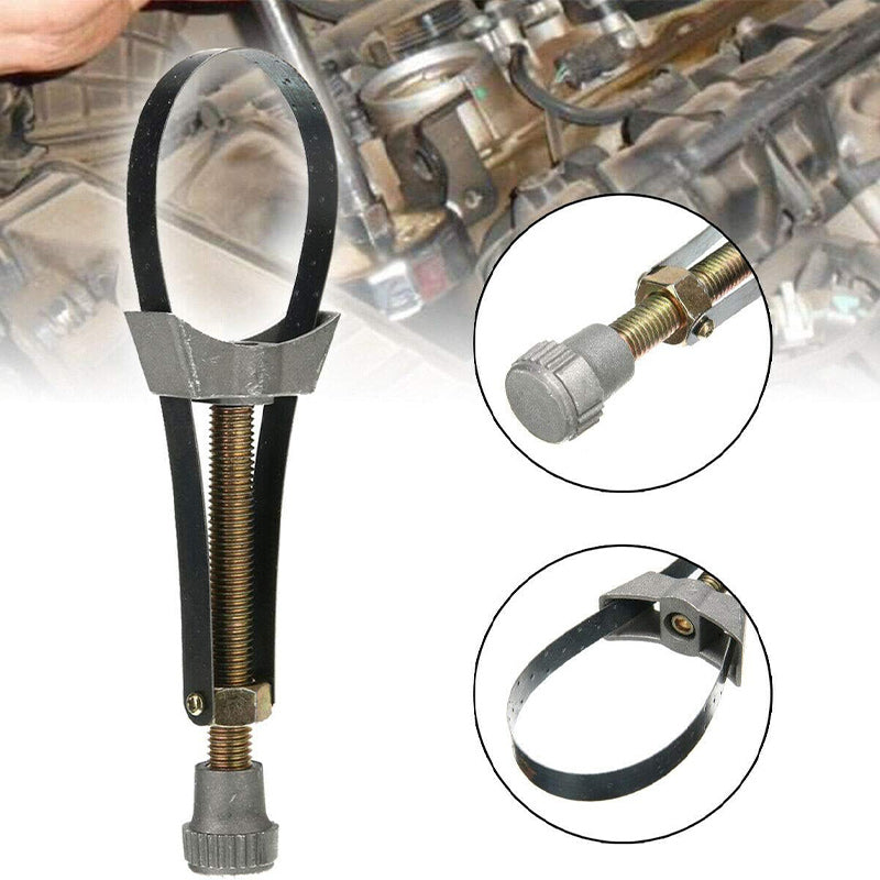 Auto Car Diameter Adjustable Oil Filter Removal Strap Wrench Tool