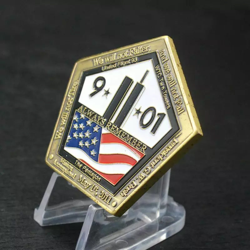 September 11th Mission Accomplished Challenge Coin