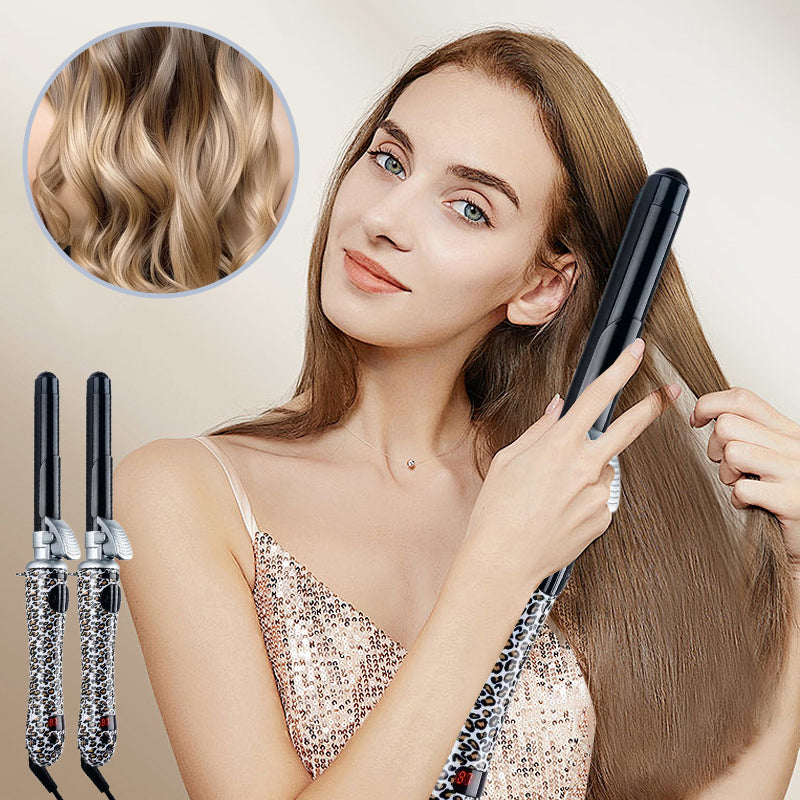 Leopard print automatic curling iron