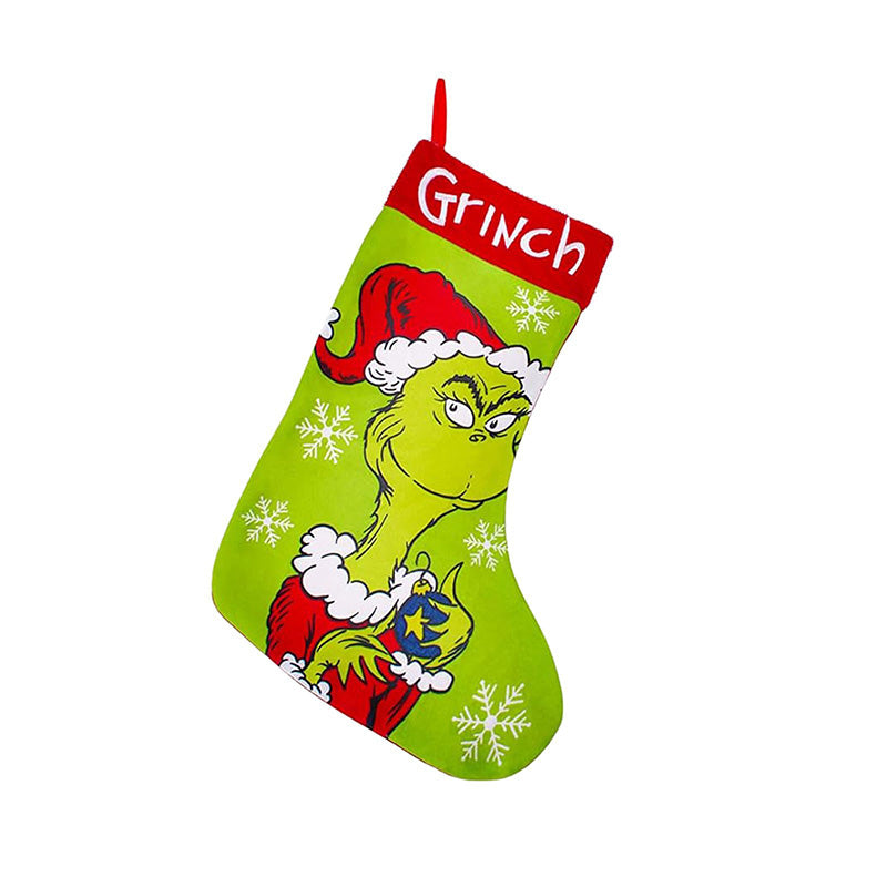 Green Christmas Stockings Decorations