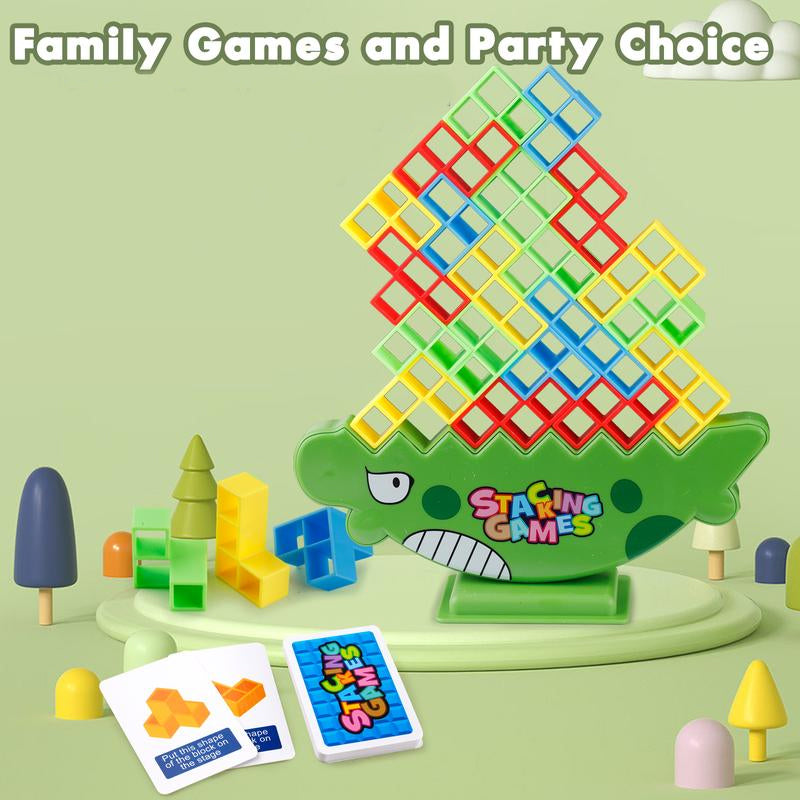 48-Piece Balance Tetra Tower Game