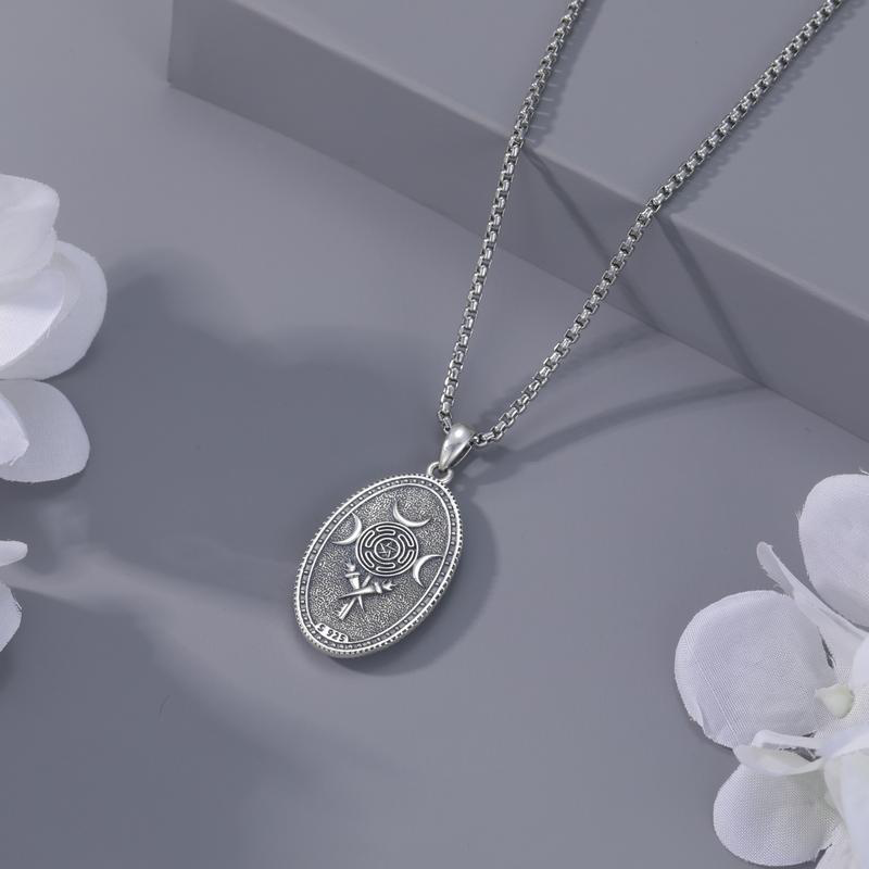 Silver Hecate Pendant Necklace