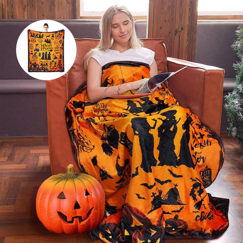 Halloween Witch Throw Blanket