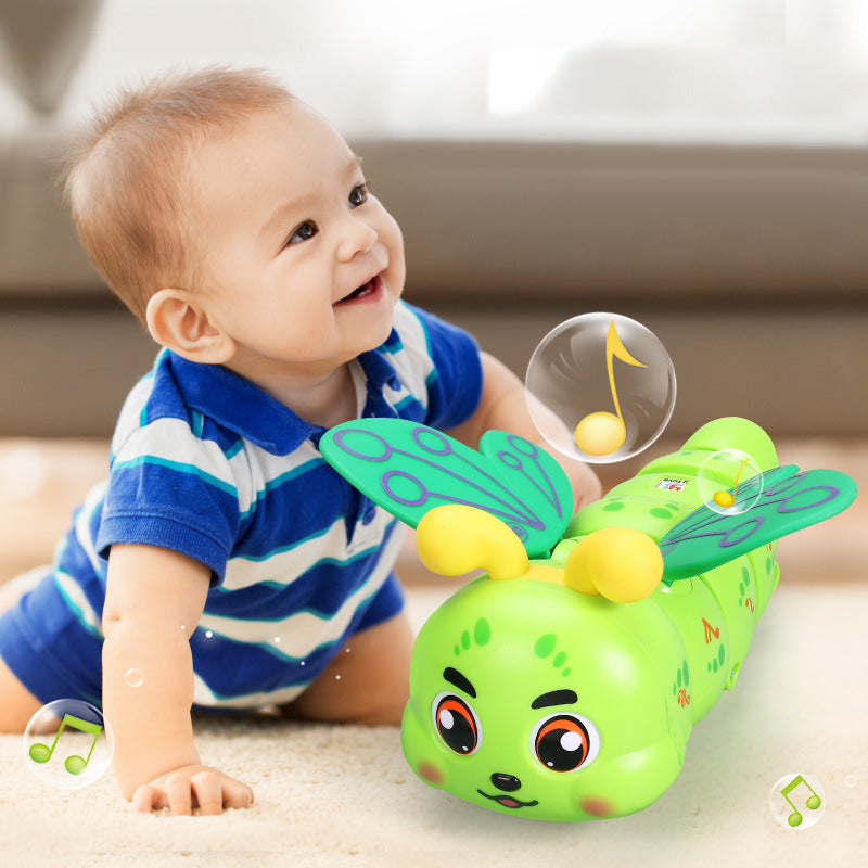 Children's Electric Caterpillar Musical Toys with Wings