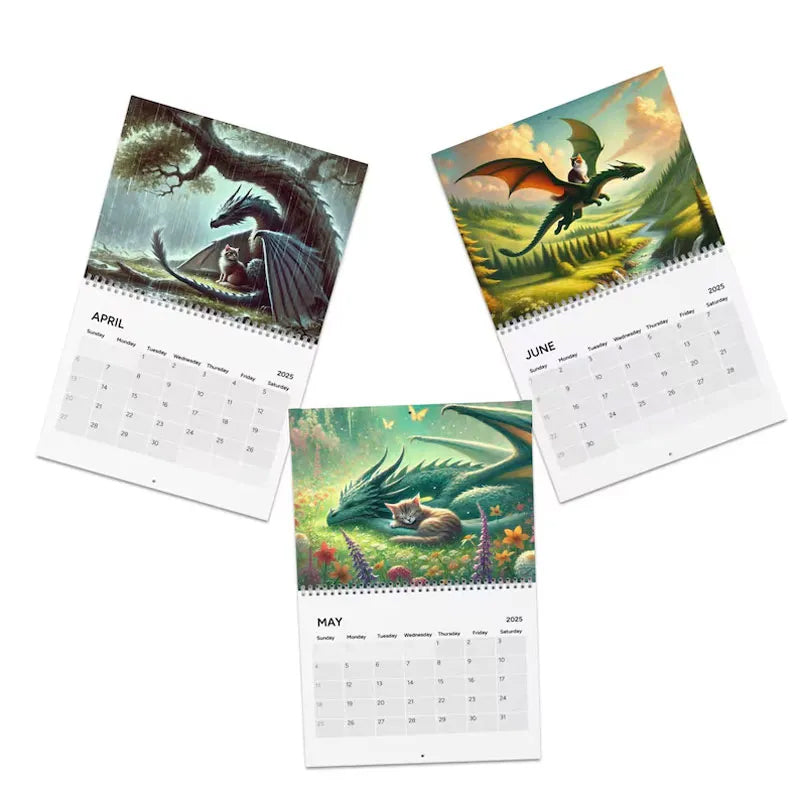 2025 Cat Dragon Rider Calendar