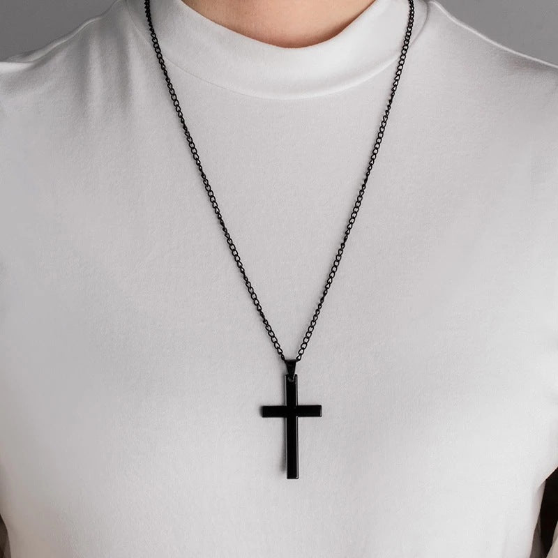 Never Forget My Love Cross Necklace