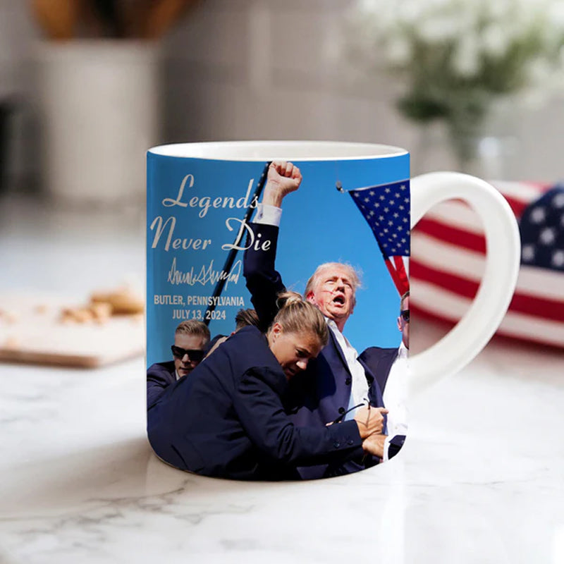 Legends Never Die - Trump Fight 2024 Mug