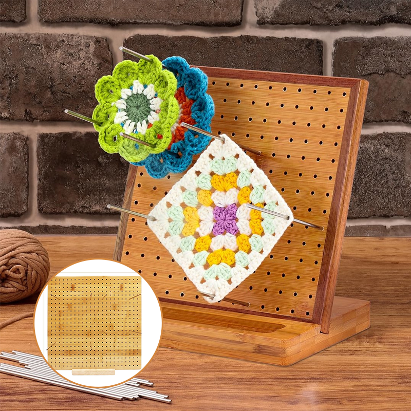 Crochet Blocking Board With Pegs