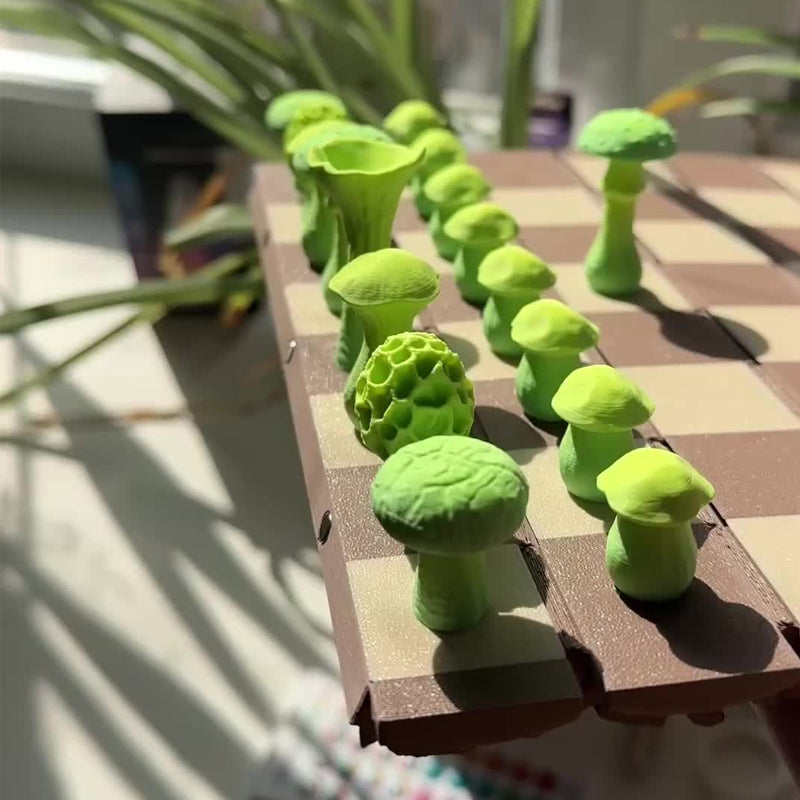 🍄 Magnetic Forest Mushrooms Chess ♟️