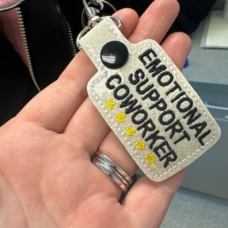 Emotional Support Coworker Keychain