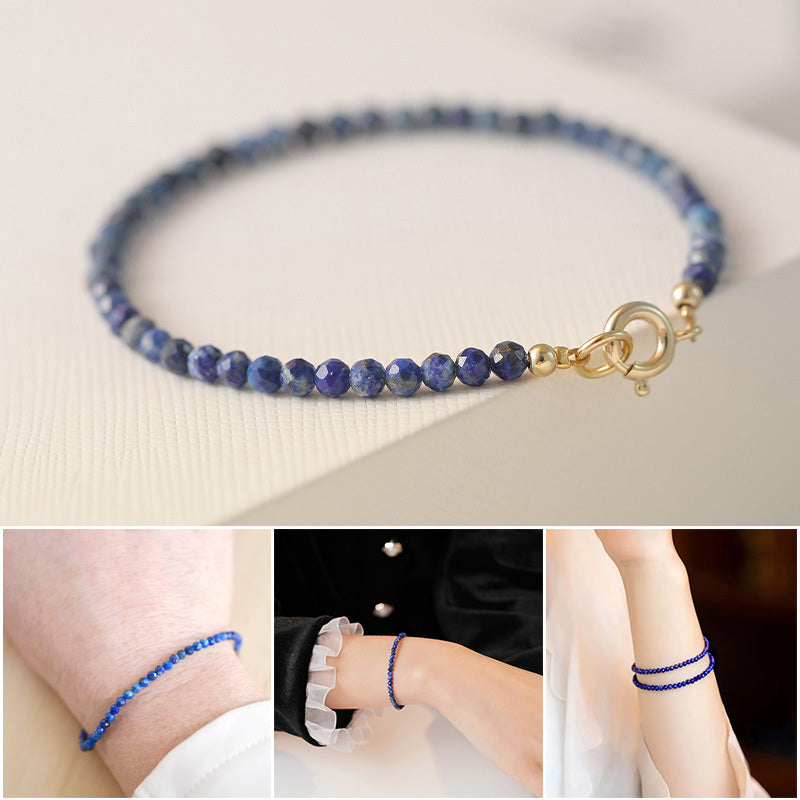 Blue Crystal Dainty Bracelet