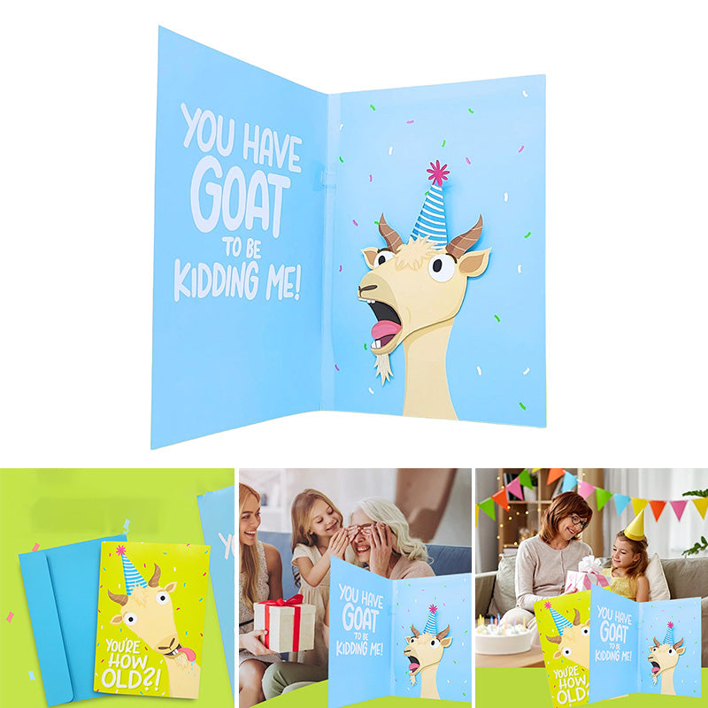 Screaming Goat Greeting Card