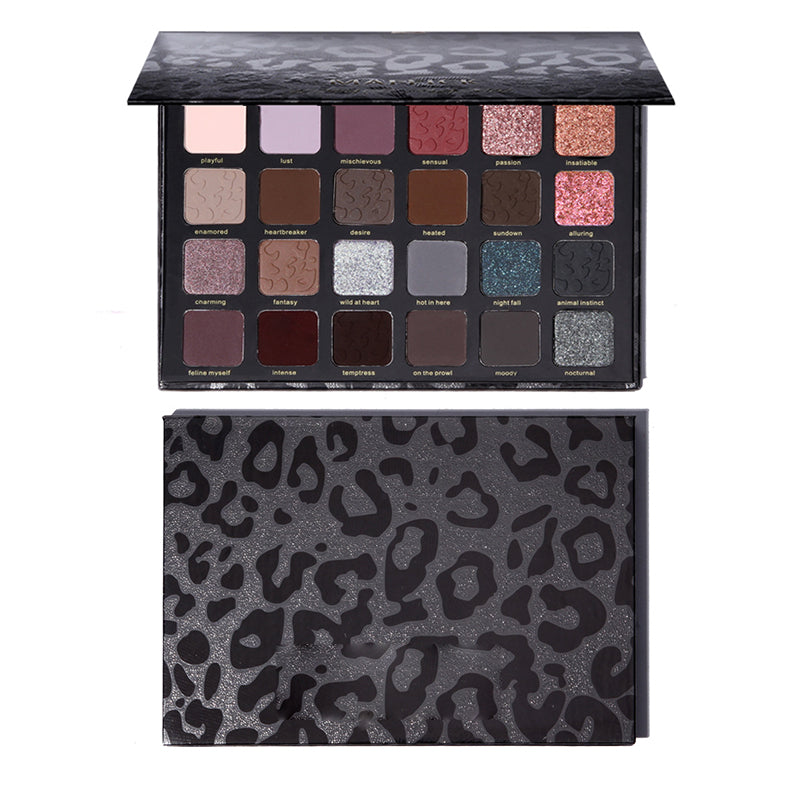 24-color leopard eyeshadow palette