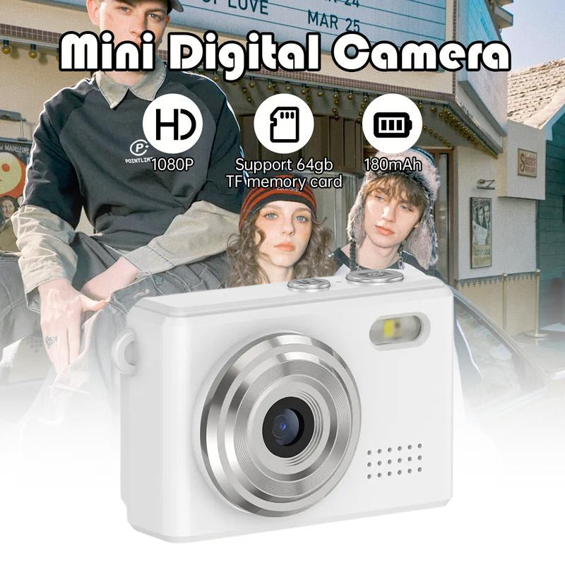 Compact Retro Mini Camera with LED Flash