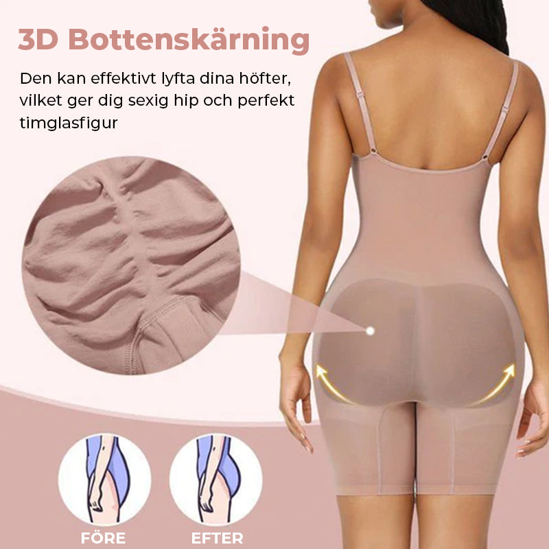 Helkroppsshapewear med magkontroll