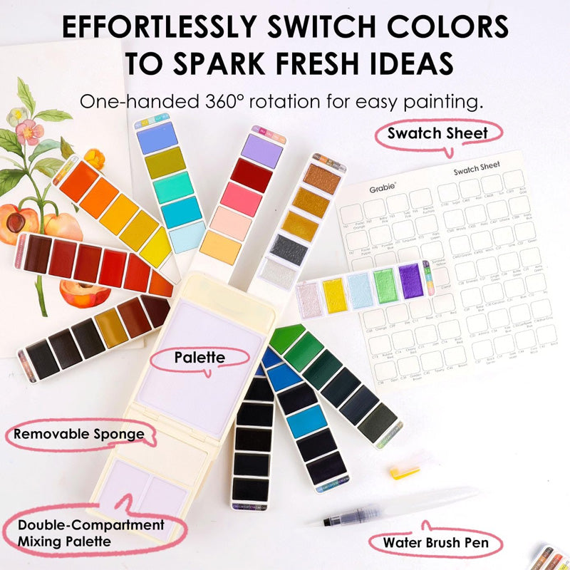 Foldable Watercolor Painting Set