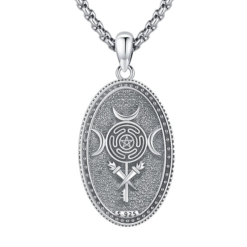 Silver Hecate Pendant Necklace