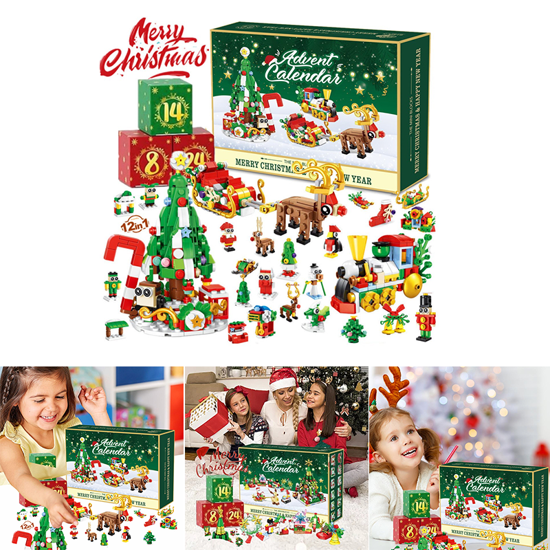 New Advent Calendar Children's Christmas Building Blocks