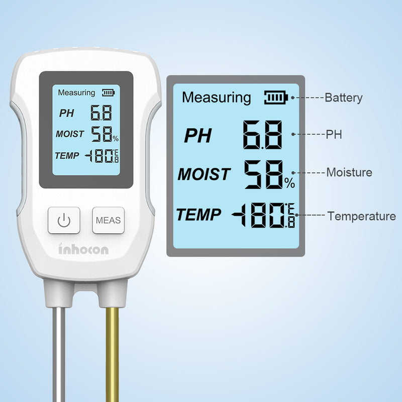 4-in-1 Digital Soil Moisture & PH Meter