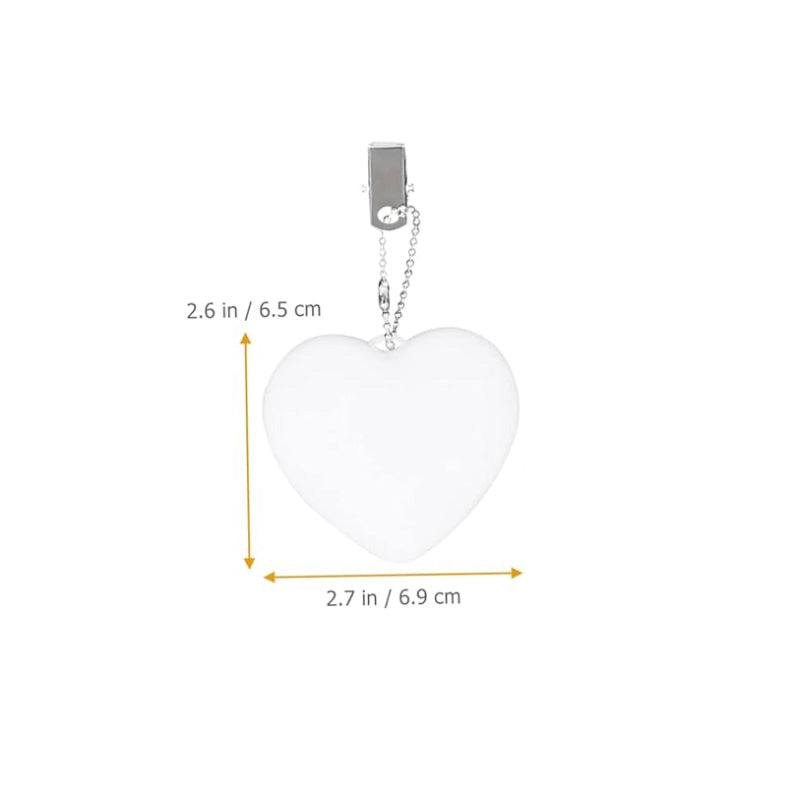 LED Heart Light Keychain