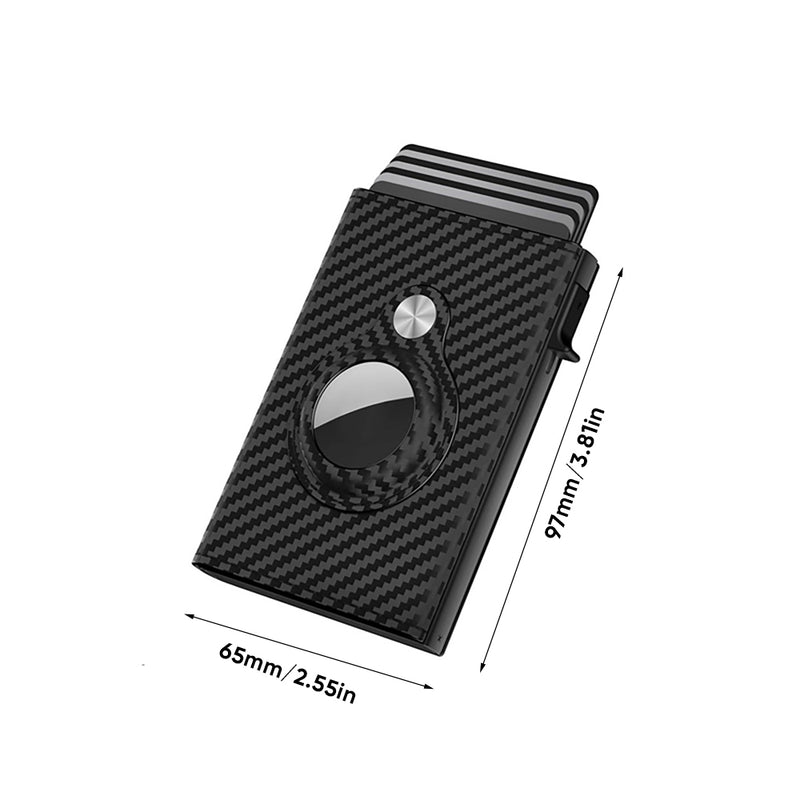 Carbon Fiber Trifold Men's Card Holder