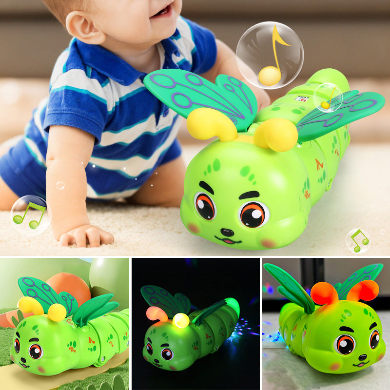 Children's Electric Caterpillar Musical Toys with Wings