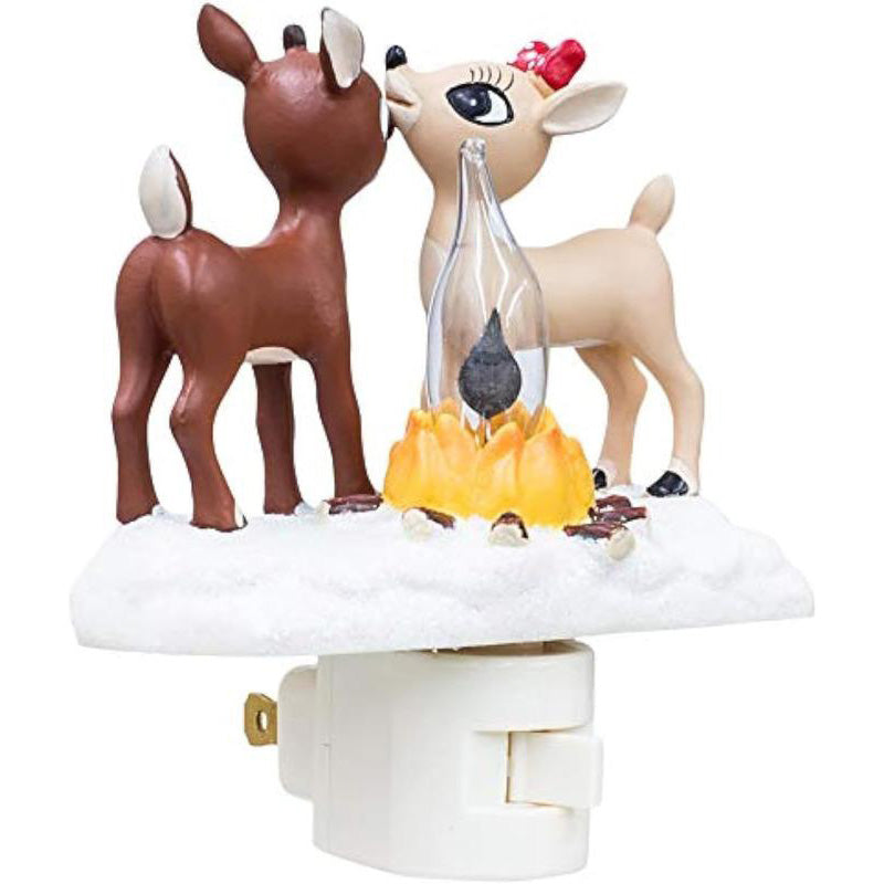 LED Christmas Bonfire Reindeer Night Lights