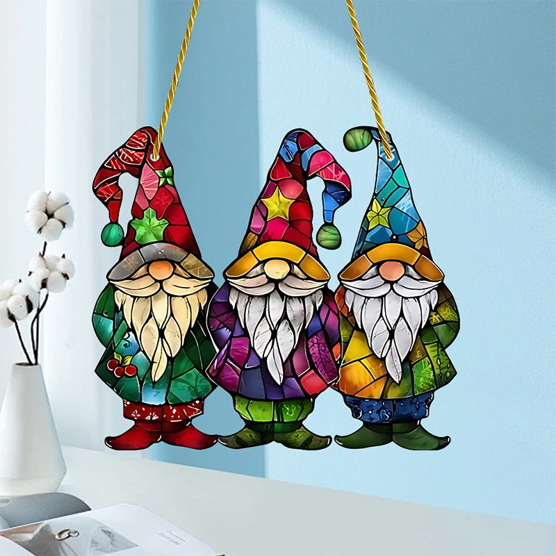 Gnomes Christmas Hanging Ornament