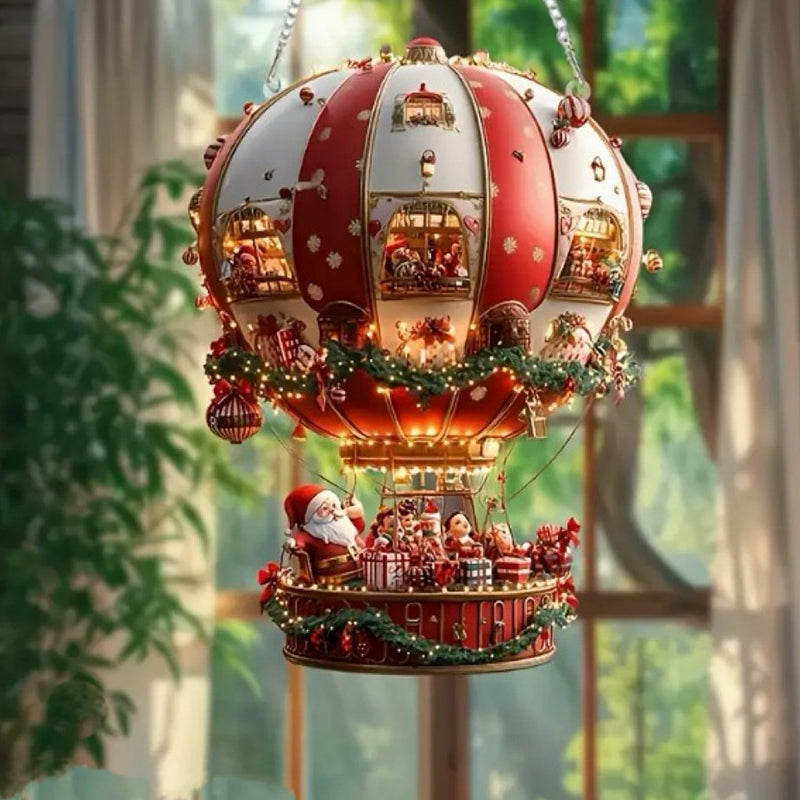 Christmas Hot Air Balloon Decoration