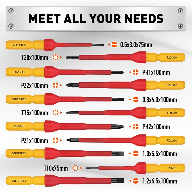13-Piece Professional Electrical Screwdriver Set
