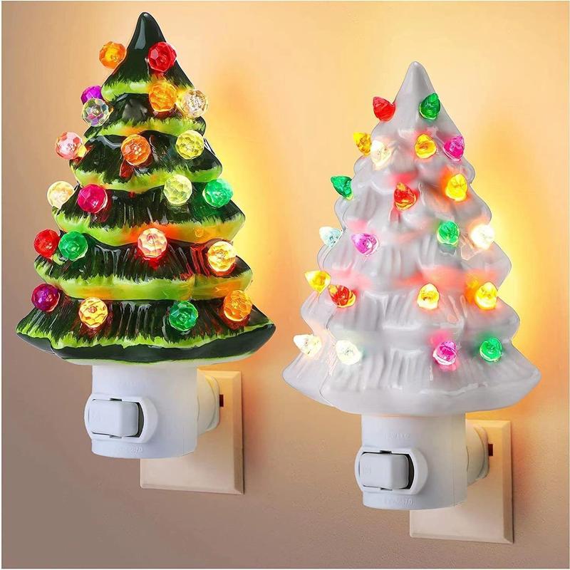 Ceramic Christmas Tree Night Light